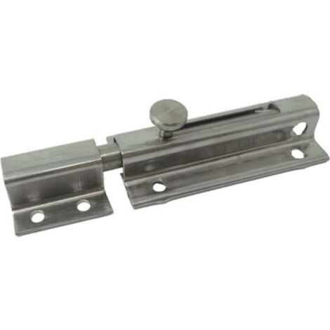 CATENACCIO PORTALUCCHETTO TONDO 15/I IBFM - ACCIAIO INOX PIASTRA MM 33 CM 9/15 - 2 pezzi