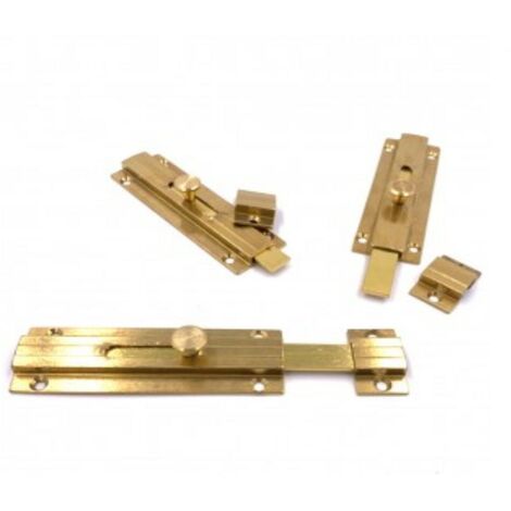 CATENACCIO SAGOMATO CON CONTROPIASTRA 60MM - IN OTTONE LUCIDO