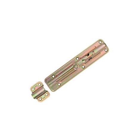 CATENACCIO TRASVERSALE ASTA TONDA CON PORTALUCCHETTO ART.890- - mm.200x40 - spessore mm.2,2 - 10 pezzi ALDEGHI