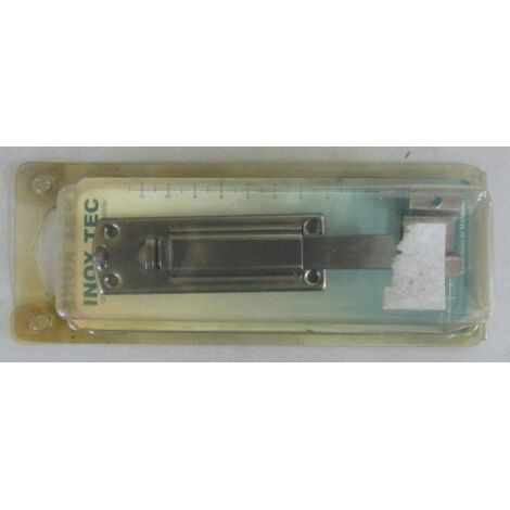 CATENACCIO TRASVERSALE PER PORTE CON LEVA E RISCONTRO 100x27MM - IN ACCIAIO INOSSIDABILE