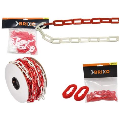 CATENE BRIXO PVC  BIANCO/ROSSACF5MT MM 6