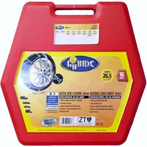 CATENE DA NEVE 16MM PER SUV E FURGONI GR25,5 (O.NORM)