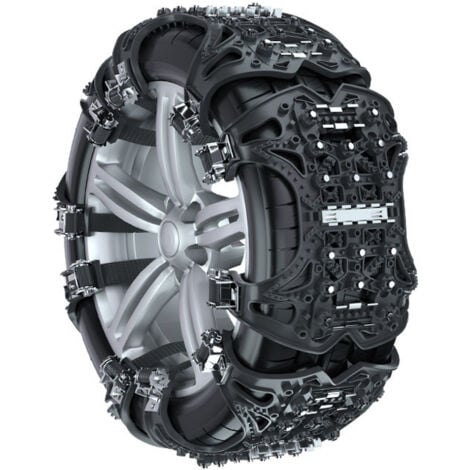 LARGEIGHT catene da neve per auto, larghezza pneumatici 165-285 mm, adatte per berline, SUV, monovolume, pick-up, ATV, 1 pz.