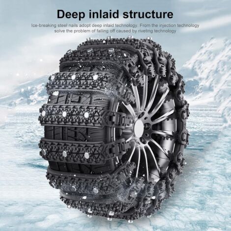 Catene da neve per auto - Catene da neve per auto, Catene da neve per ghiaccio  10 catene da neve invernali antiscivolo per pneumatici, Catene da neve riutilizzabili, Catene da neve per