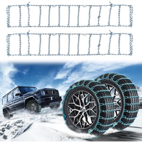 Catene da neve universali, catene da neve per auto, possono essere utilizzate su ghiaccio, neve e terreno fangoso, adatte per SUV, berline e fuoristrada (185/60R15)
