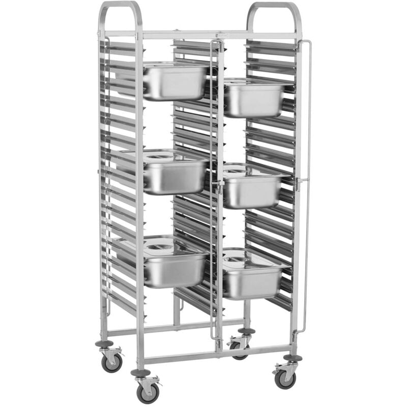 Royal Catering - Catering Serving Trolley Hostess Food Restaurant Cart Dining Trolleys Stainless