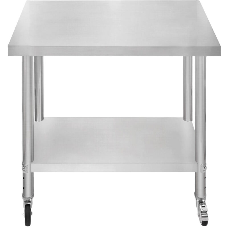 KuKoo Work Table – 90cm x 60cm x 86cm Silver