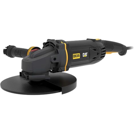 Caterpillar – Meuleuse d’angle 230 mm 2350 W – Interrupteur verrouillable – Démarrage progressif – Poignée anti-vibration – DX35