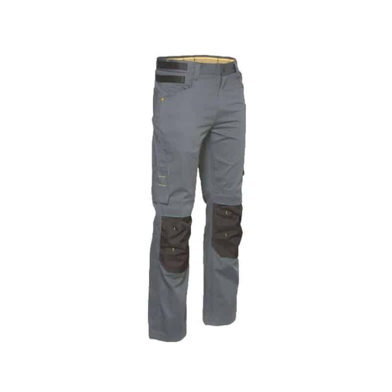 Pantalon de travail d'été Custom lite - 1810023 - Gris clair / Noir - 44 - Jambes standards - Gris clair / Noir - Caterpillar