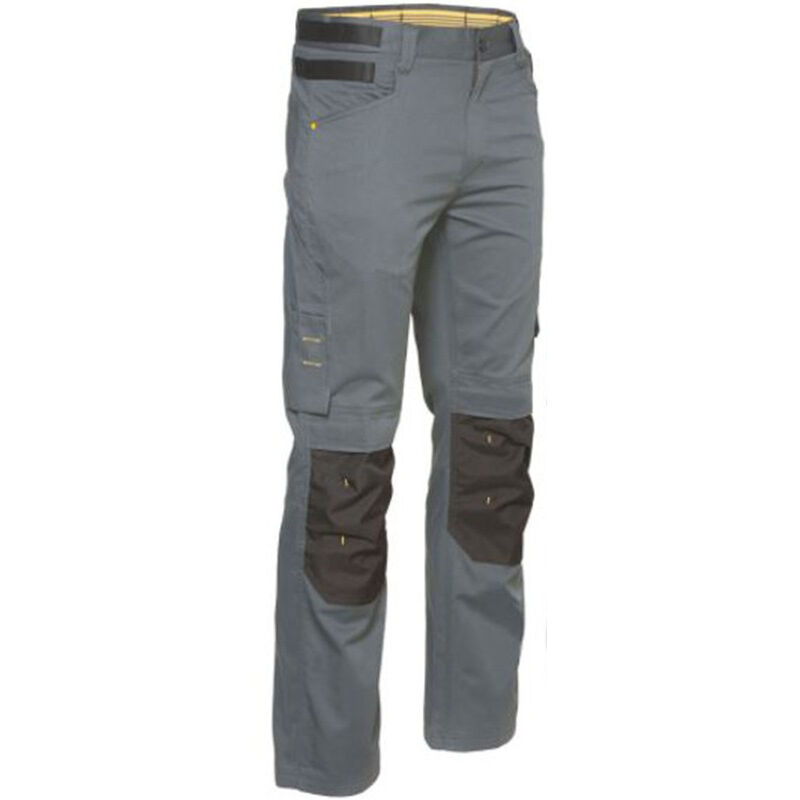 Pantalon de travail d'été Custom lite - 1810023 - Gris clair / Noir - 48 - Jambes standards - Gris clair / Noir - Caterpillar