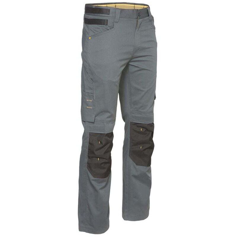 Caterpillar - Pantalon multipoches Slim avec poches genouillères custom lite Gris 52