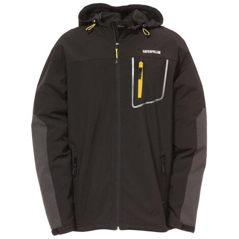 Caterpillar – Veste de travail softshell homme – Tissu Flexlight respirant et déperlant – Taille L – Pour conditions venteuses et pluvieuses