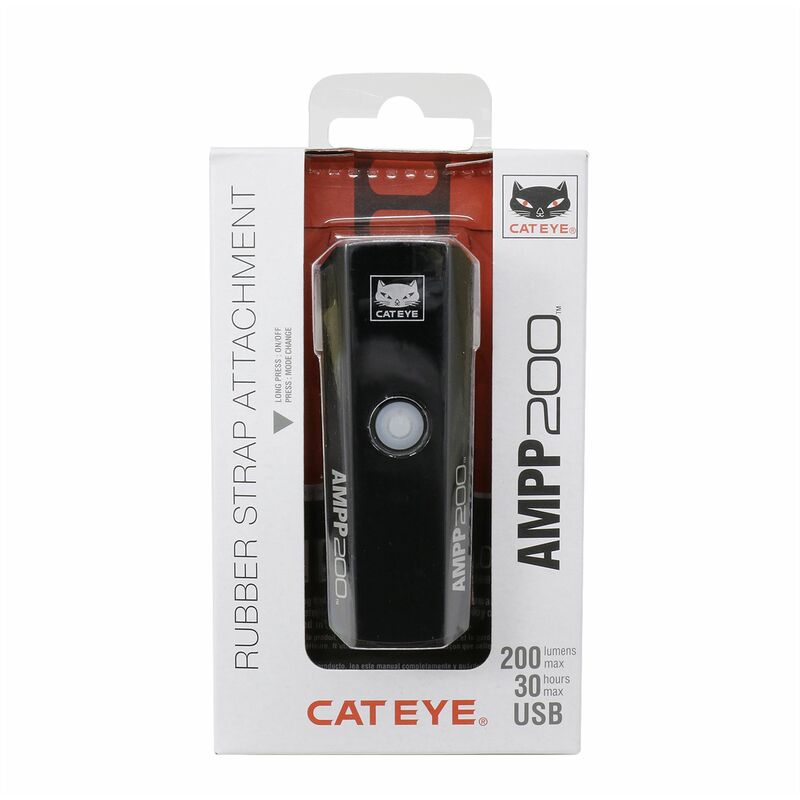 Cateye - ampp 200 front bike light: CA460A200