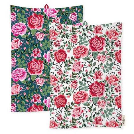 Cath Kidston Dolly Rose 2 Pack Tea Towels