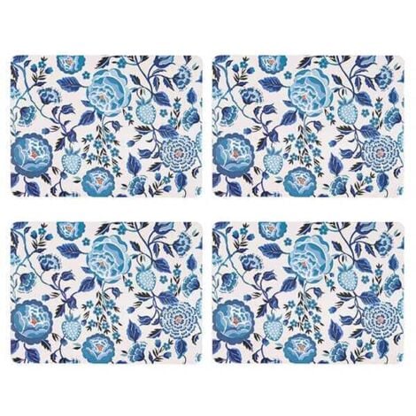 Cath Kidston Strawberry Garden Set of 4 Blue Cork Backed Placemats