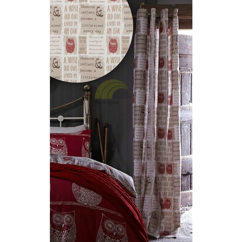 Catherine Lansfield A Wise Old Owl Curtains Pair