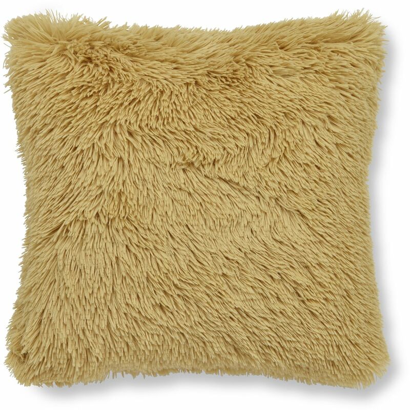 Catherine Lansfield Cuddly Cushion Cover 45x45cm Ochre