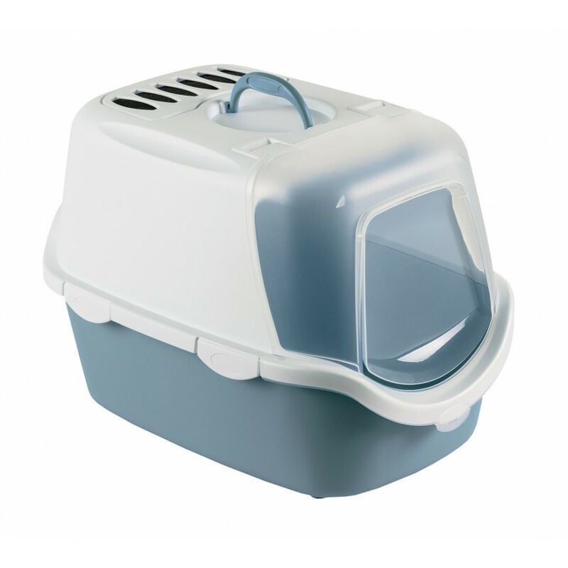 

Animallparadise - Cathy Easy clean toilet house. 40 x 40 x 56 cm, acero azul
