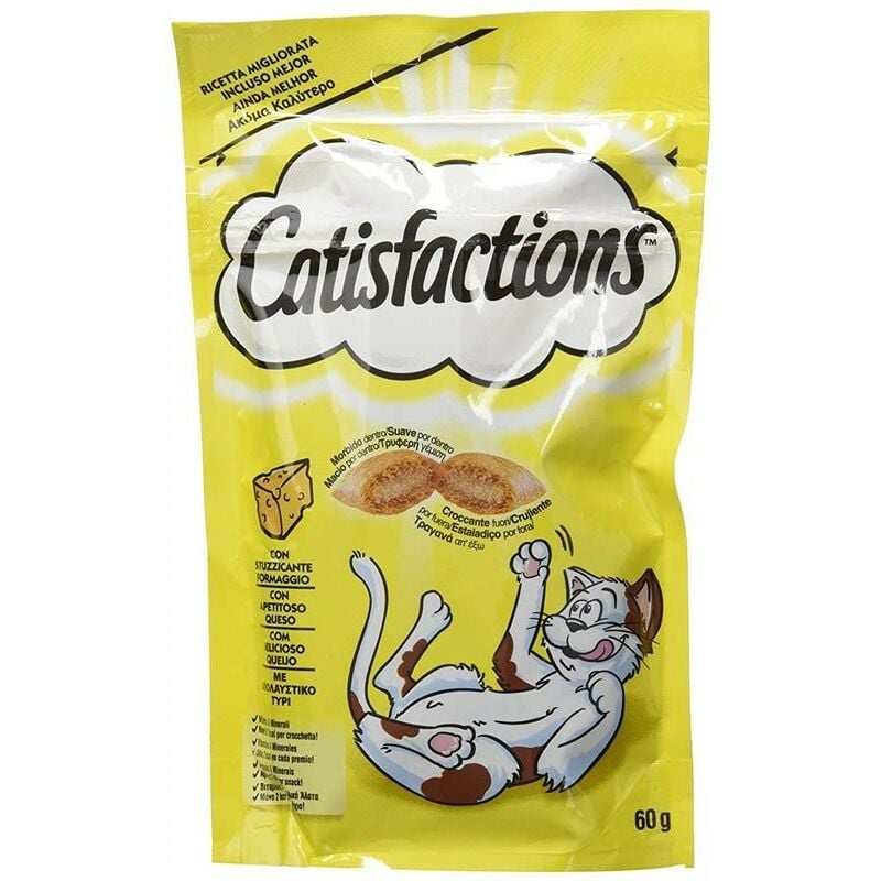 Mm_unverified_brand - catisfaction snack biscottini per gatto 60GR formaggio