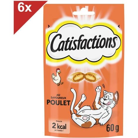 MM_UNVERIFIED_BRAND CATISFACTIONS Friandises au poulet pour chat et chaton (6x60g)