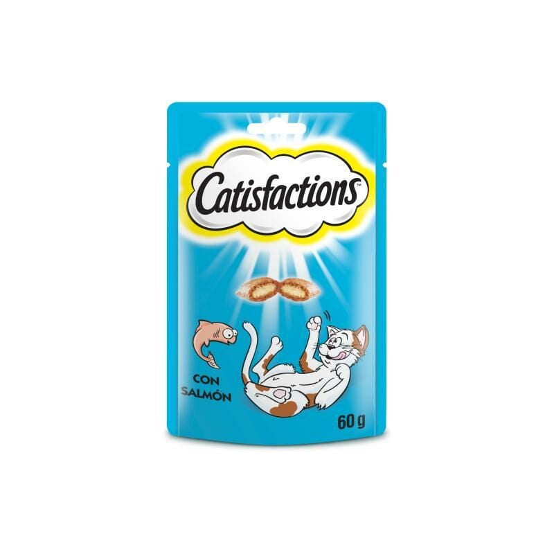 

Catisfactions Salmón 60gr Premio para gatos