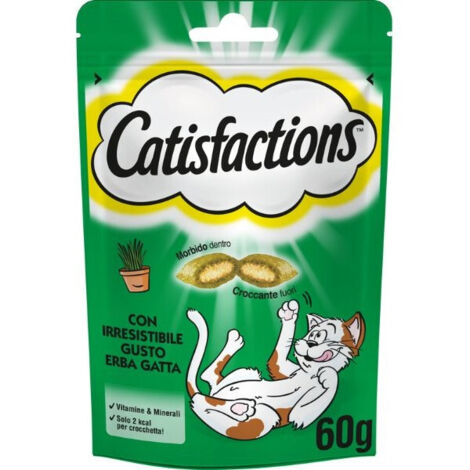 Catisfactions Snack Gatto Erba Gatta 60gr