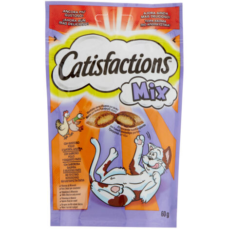Catisfactions Snack Gatto Mix Pollo e Anatra 60gr