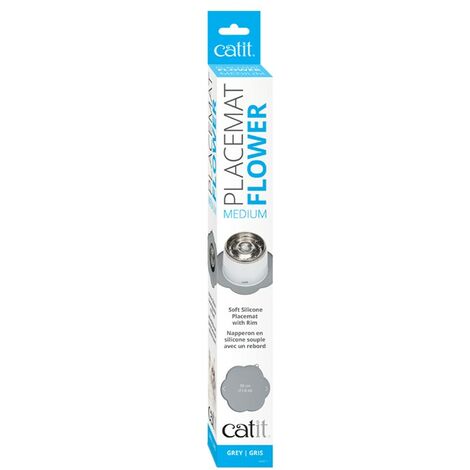 Catit Alfombra Flor Silicóna Gris PLACEMAT