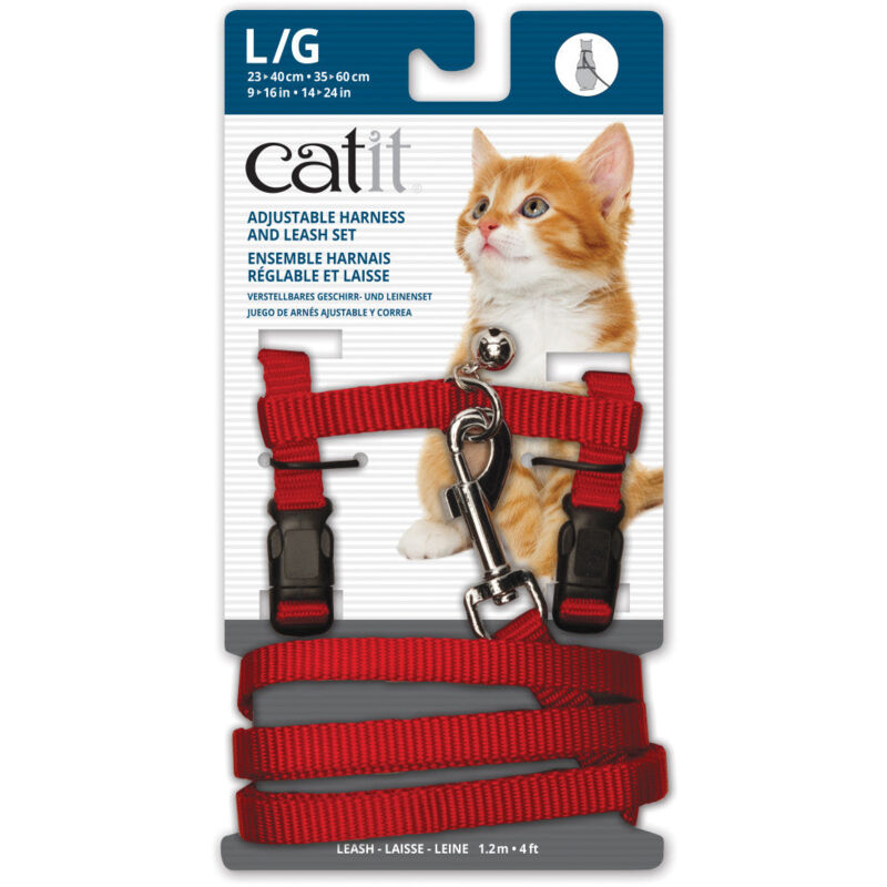 

arn�s y correa l, rojo - Catit