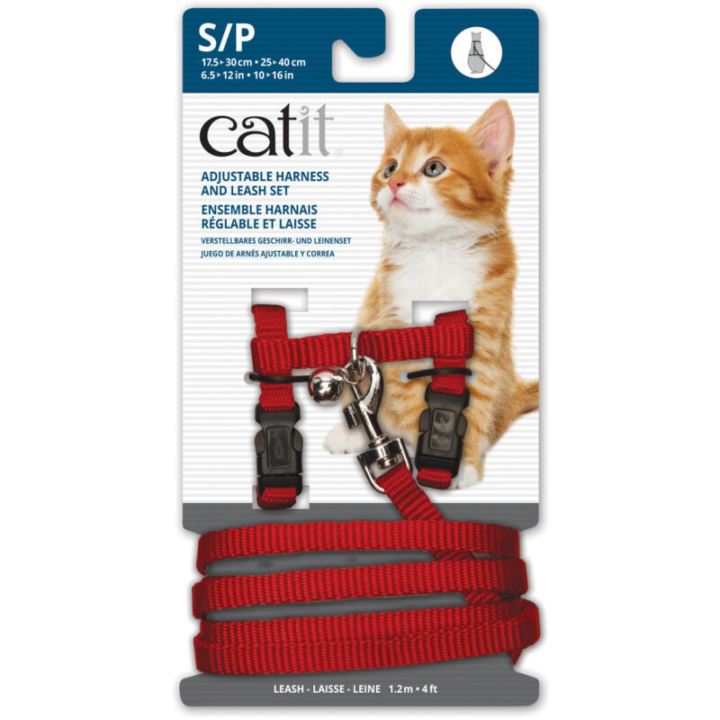 

Catit arn�s y correa s, rojo