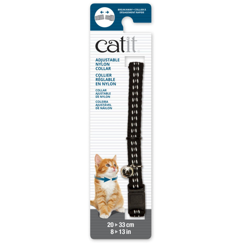 

collar breakaway reflectante, negro - Catit