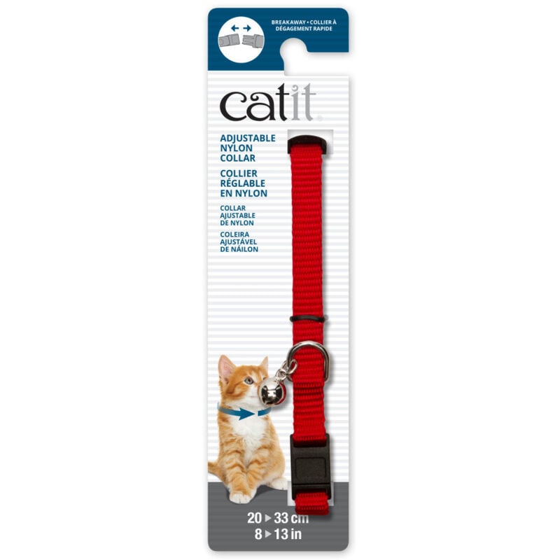 

collar breakaway unicolor, rojo - Catit