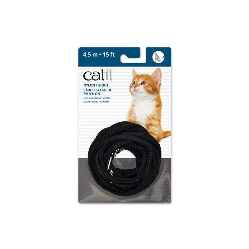 

correa extra larga, negra, 6m - Catit