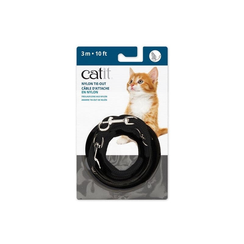

correa extra larga, negra, 3m - Catit