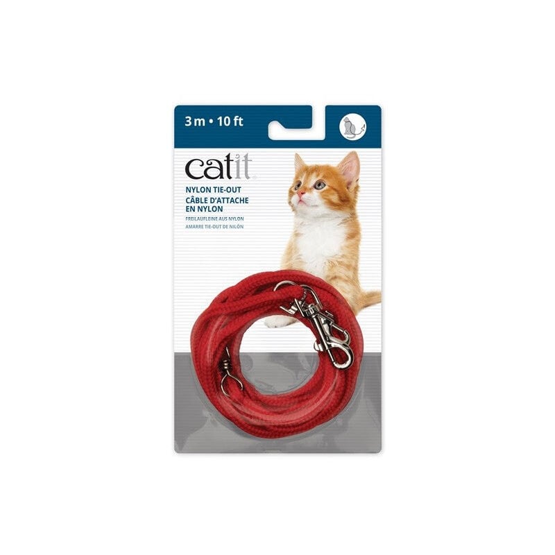 

Catit correa extra larga, roja, 3m