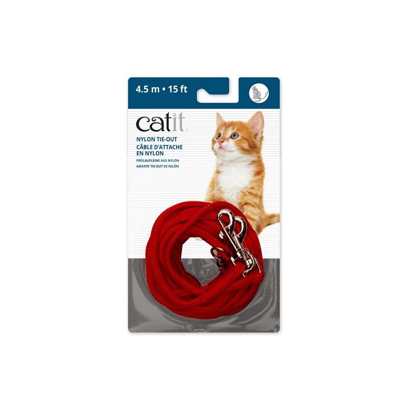 

correa extra larga, roja, 4,5m - Catit
