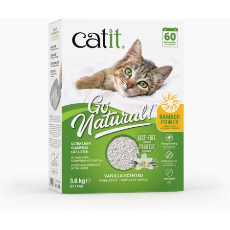 Catit Go Natural Bamb.Ultra Ligera,Vainilla,3,6kg