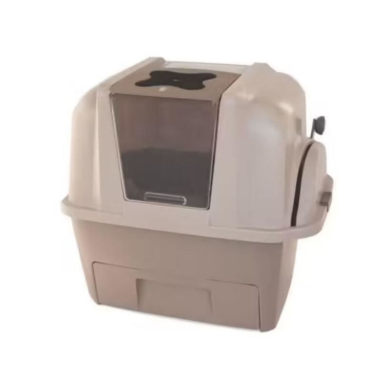 Catit Maison de toilette - Bac a litiere pour chat - Smartsift - Systeme de ramassage - l. 66 x l. 48 x h. 63 cm