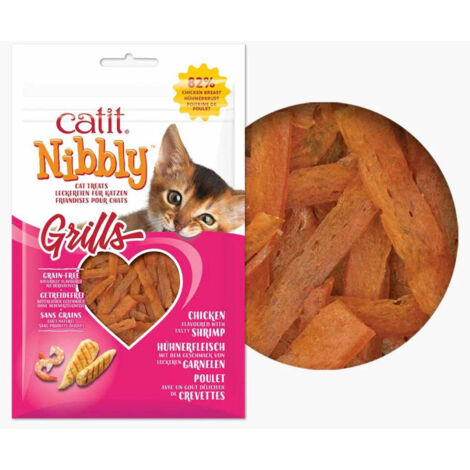 Catit Nibbly Grills, Pollo & Gambas, 30g