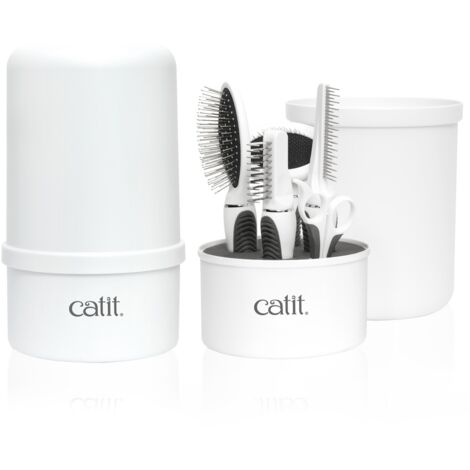 Catit Set di Spazzole per Gatti a Pelo Lungo
