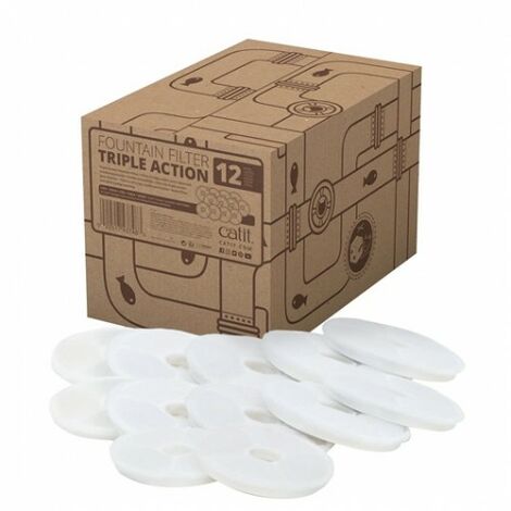 Catit Triple Action -Filter fÙr Schriftarten, 12 Einheiten