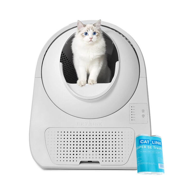 Young-Bac à litière autonettoyant, avec marchepied, désodorisant, Silencieux, pour Plusieurs Chats - Catlink