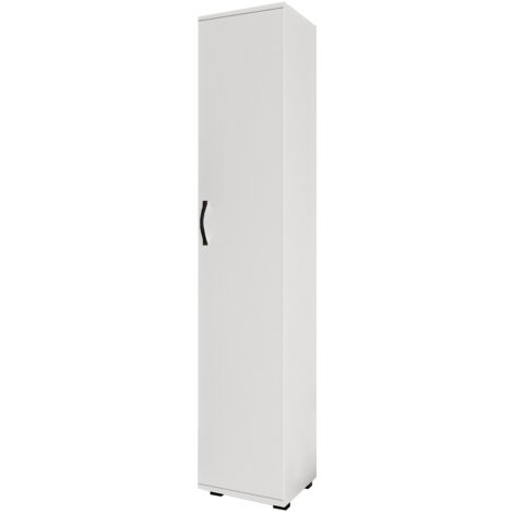 CATTER HOUSE CATTERHOUSE Athen 160 Mehrzweckschrank Weiß 159x29,5x31,5 cm Badezimmer- oder Vorratsschrank 1 Tür und 4 höhenverstellbare Fachböden