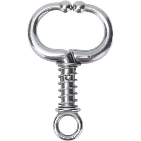 Cattle Nose Ring Stainless Steel Cattle Nose Clamp Bull Cow W Spring Nose Ring for FarmS