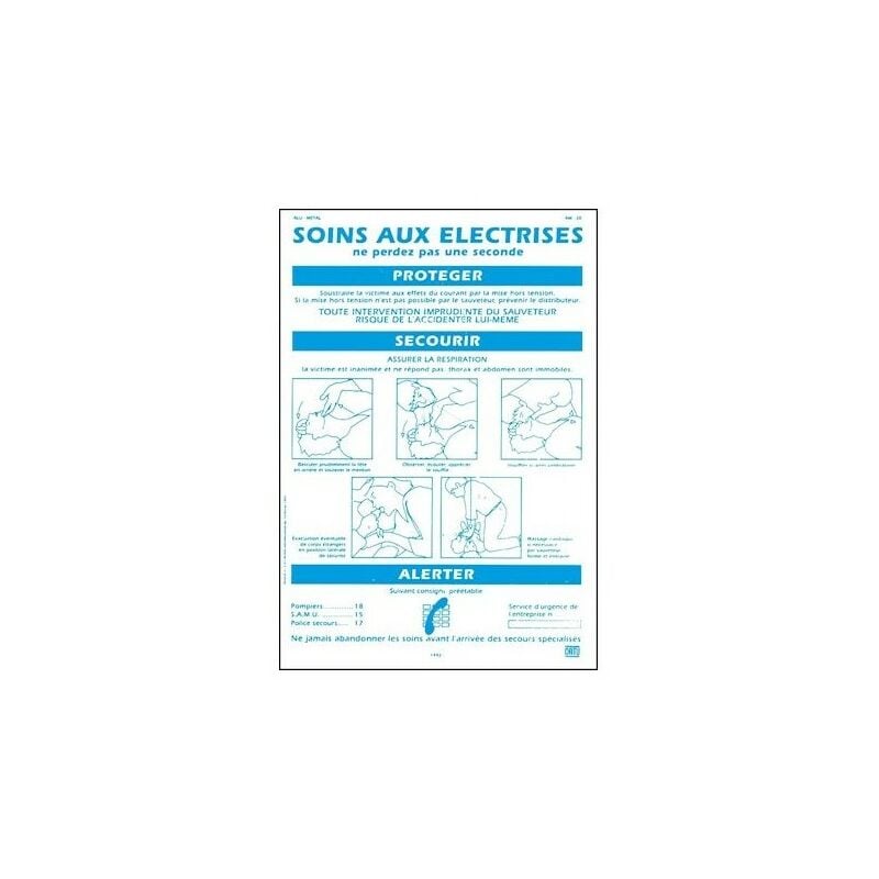 Catu - AM20 Affiche alu métal soins aux electrises