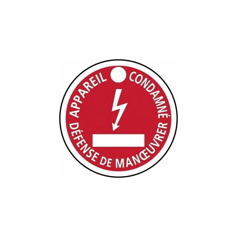 Catu - disque polyple ''appareil condamné'' ø 80 mm AP-467