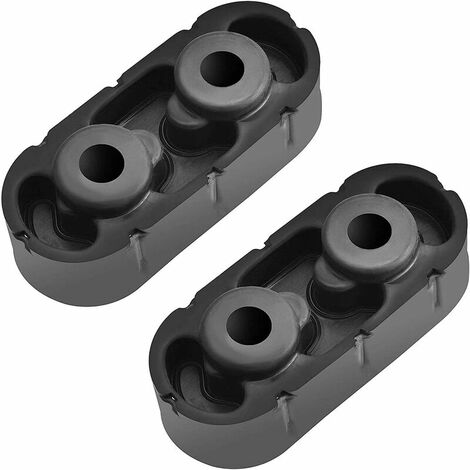 Caucho de suspensión de escape con interior de acero inoxidable, diámetro de orificio universal de 12 mm (0,47 pulg.), montaje de soporte de silenciador, aislador aislador de caucho de alta densidad