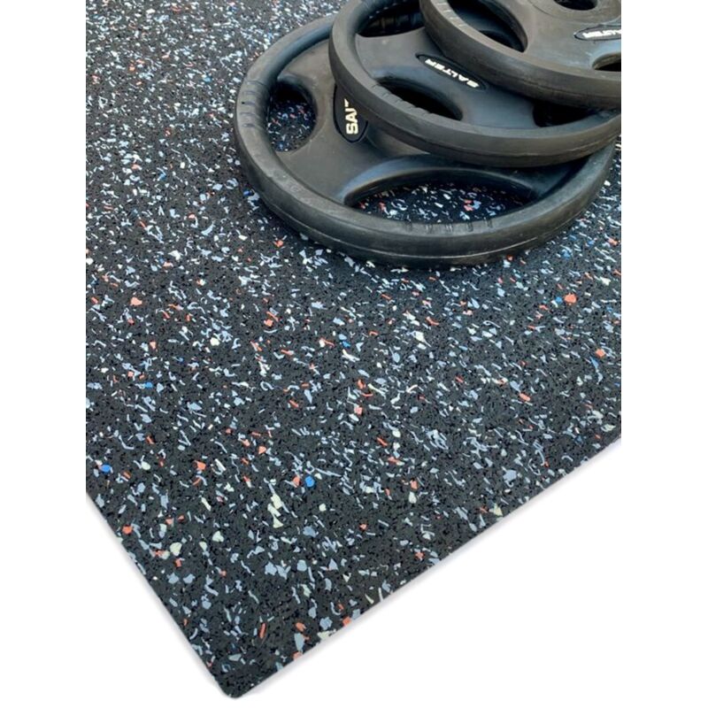 

Esterilla de Ejercicio y Fitness especial para Gimnasios | EPDM PLUS | Base Negra - color :6mm de altura - 1'25m (Ancho) x 5m (Largo) (6mm de altura)