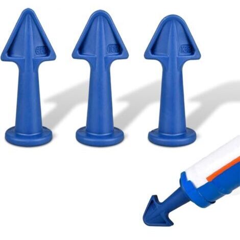Caulking tip set with silicone nozzle adapter, caulking applicator tools, reusable nozzles for finishing joints and sealant - Accessories for a