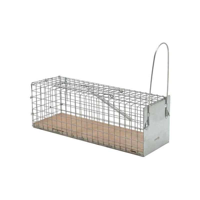 Caussade - Nasse a Rat Socle Bois Et Grillage Ultra Résistant - Réutilisable - Intérieur Et Extérieur